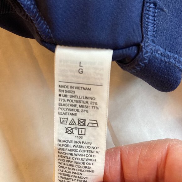 Old Navy Active Powersoft Workout Yoga Bra Top Metallic Large - Picture 5 of 6